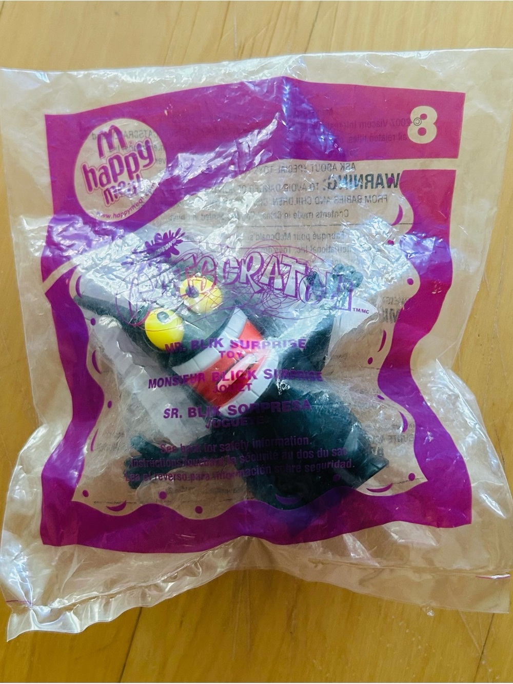 Nickelodeon Cat Scratch Mr. Blik Surprise McDonald’s Happy Meal Toy Vintage